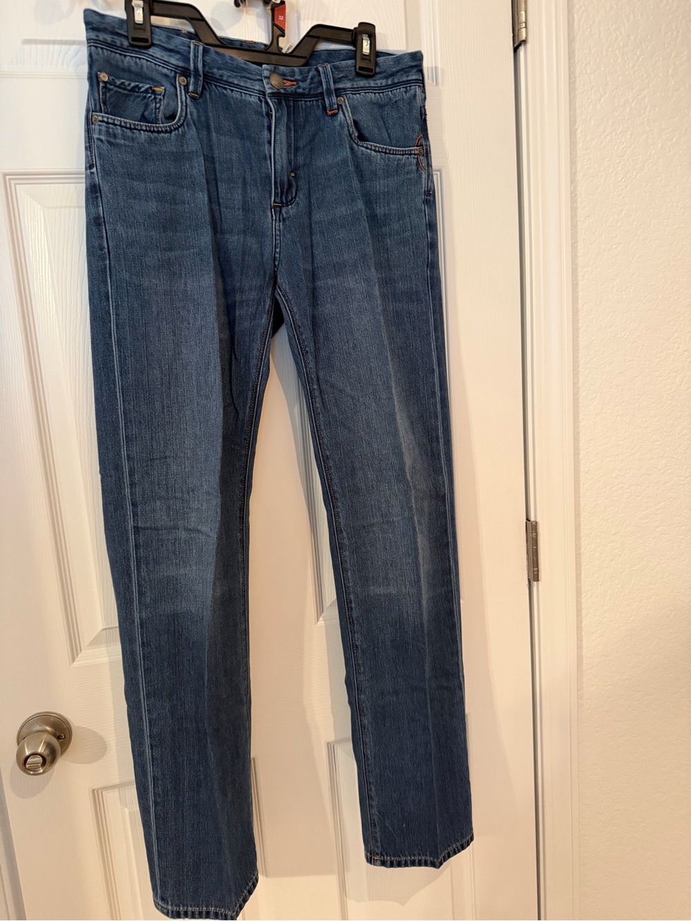 Tommy Bahama Men's Straight Jeans in Mid Blue Denim